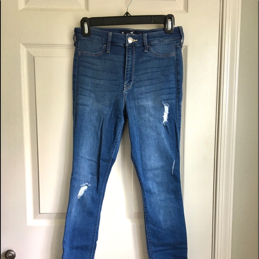 NWOT Hollister high rise ripped jean legging
